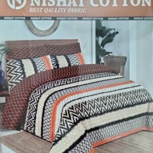 Nishat Cotton Bed Sheet King Size Box Pack DES#972