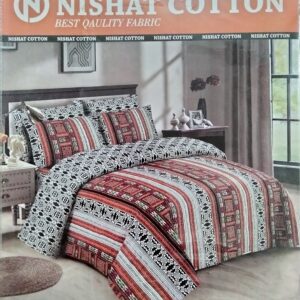 Nishat Cotton Bed Sheet King Size Box Pack DES#975